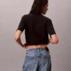 T-shirt Boxy com logótipo em relevo T-shirt Boxy com logótipo em relevo