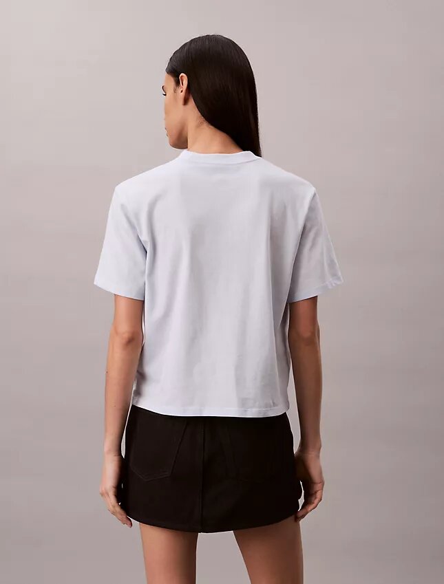 T-shirt Boxy com logótipo em relevo T-shirt Boxy com logótipo em relevo