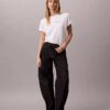 T-shirt Boxy com logótipo em script
