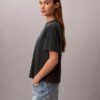 T-shirt Boxy com logótipo em script