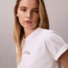 T-shirt Boxy com logótipo em script