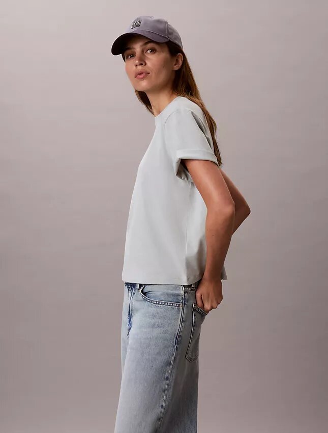 T-shirt Boxy com logótipo floral T-shirt Boxy com logótipo floral