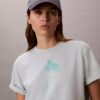 T-shirt Boxy com logótipo floral T-shirt Boxy com logótipo floral
