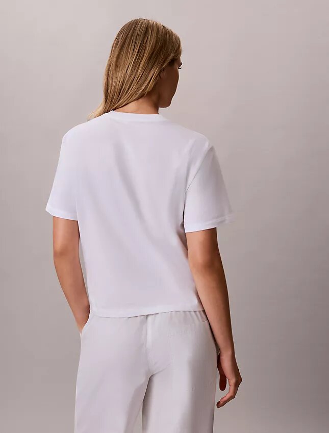 T-shirt Boxy com logótipo floral T-shirt Boxy com logótipo floral