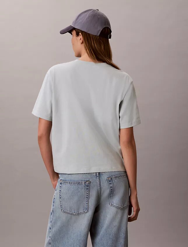 T-shirt Boxy com logótipo floral T-shirt Boxy com logótipo floral