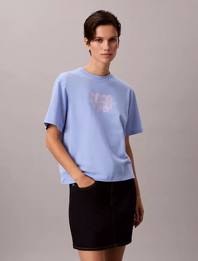 T-shirt Boxy com logótipo gráfico de 1968 T-shirt Boxy com logótipo gráfico de 1968