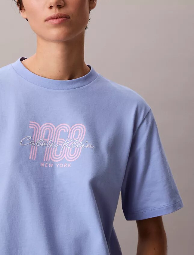 T-shirt Boxy com logótipo gráfico de 1968 T-shirt Boxy com logótipo gráfico de 1968