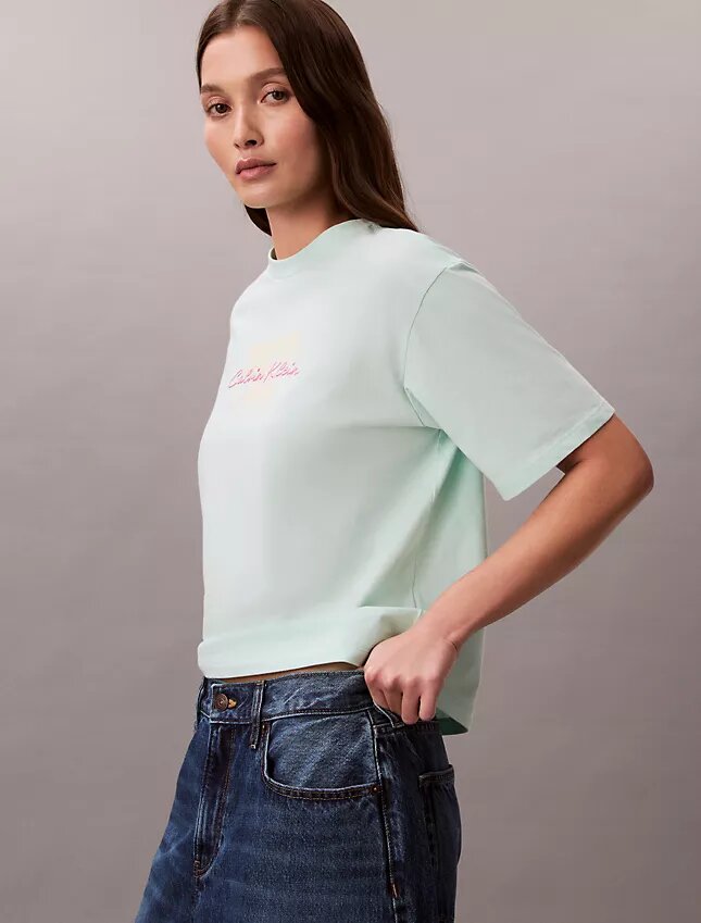 T-shirt Boxy com logótipo gráfico de 1968 T-shirt Boxy com logótipo gráfico de 1968
