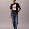 T-shirt Boxy com logótipo gráfico em letra desbotada T-shirt Boxy com logótipo gráfico em letra desbotada