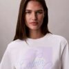T-shirt Boxy com logótipo gráfico em letra desbotada T-shirt Boxy com logótipo gráfico em letra desbotada