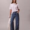 T-shirt Boxy com Monogram em toda a superfície T-shirt Boxy com Monogram em toda a superfície