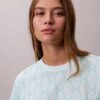 T-shirt Boxy com Monogram em toda a superfície T-shirt Boxy com Monogram em toda a superfície
