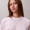 T-shirt Boxy com Monogram em toda a superfície T-shirt Boxy com Monogram em toda a superfície