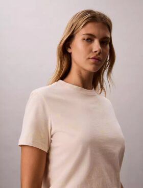 T-shirt clássica com estampado floral