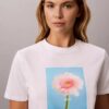 T-shirt clássica com grafismo Daisy