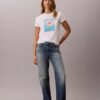 T-shirt clássica com grafismo Daisy
