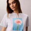 T-shirt clássica com grafismo Daisy