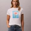 T-shirt clássica com grafismo Daisy