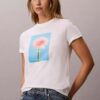 T-shirt clássica com grafismo Daisy