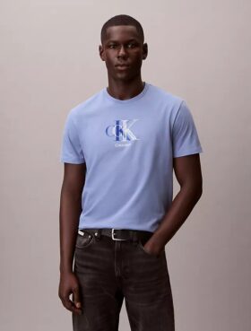 T-shirt clássica com grafismo de Monogram duplo