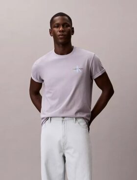 T-shirt clássica com grafismo Monologo