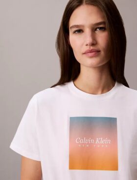 T-shirt clássica com grafismo Sunset