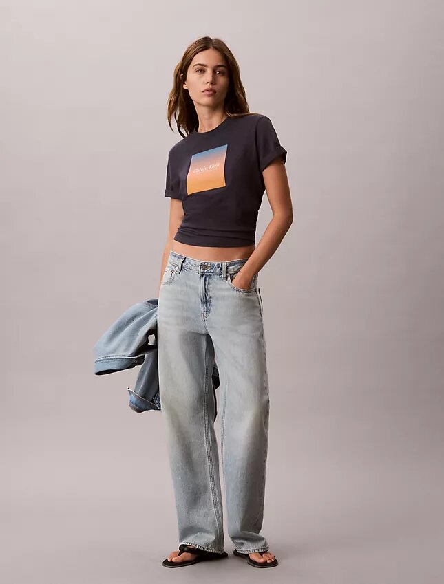 T-shirt clássica com grafismo Sunset T-shirt clássica com grafismo Sunset