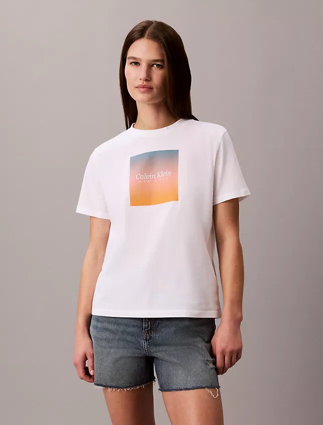 T-shirt clássica com grafismo Sunset T-shirt clássica com grafismo Sunset