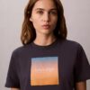 T-shirt clássica com grafismo Sunset T-shirt clássica com grafismo Sunset