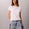 T-shirt clássica com logótipo Calvin Script T-shirt clássica com logótipo Calvin Script
