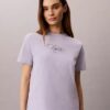 T-shirt clássica com logótipo Calvin Script T-shirt clássica com logótipo Calvin Script