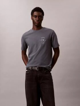 T-shirt clássica com logótipo circular