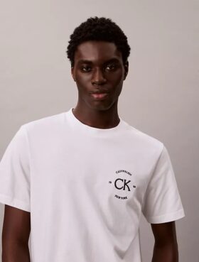T-shirt clássica com logótipo circular