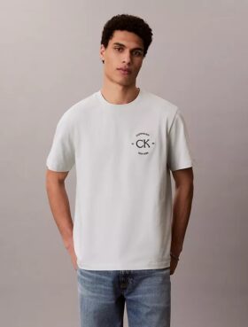 T-shirt clássica com logótipo circular