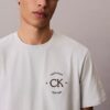 T-shirt clássica com logótipo circular T-shirt clássica com logótipo circular