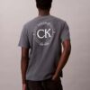 T-shirt clássica com logótipo circular T-shirt clássica com logótipo circular