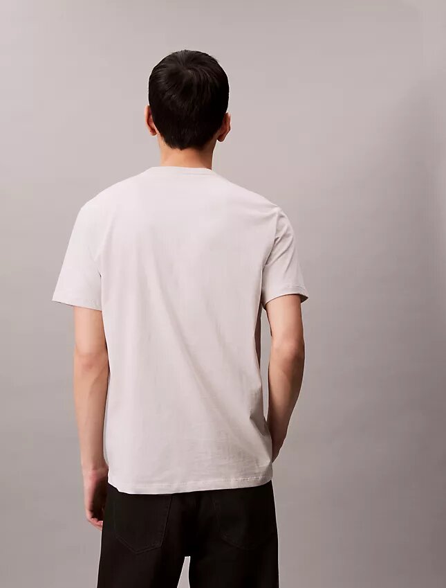 T-shirt clássica com logótipo desbotado T-shirt clássica com logótipo desbotado