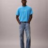 T-shirt clássica com logótipo e efeito de lavagem ácida T-shirt clássica com logótipo e efeito de lavagem ácida