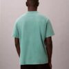 T-shirt clássica com logótipo e efeito de lavagem ácida T-shirt clássica com logótipo e efeito de lavagem ácida