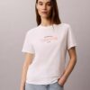 T-shirt clássica com logótipo em destaque T-shirt clássica com logótipo em destaque