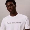 T-shirt clássica com logótipo em folha metálica