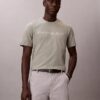 T-shirt clássica com logótipo em folha metálica