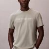 T-shirt clássica com logótipo em folha metálica