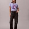 T-shirt clássica com logótipo floral T-shirt clássica com logótipo floral