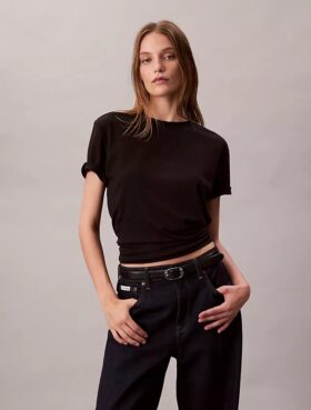T-shirt clássica com logótipo gráfico em algodão Supima