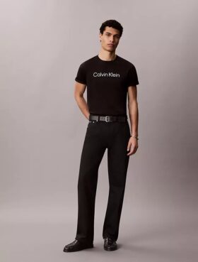 T-shirt clássica com logótipo padrão
