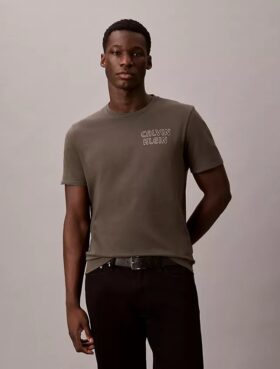 T-shirt clássica com logótipo retro