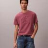 T-shirt clássica com Monogram em relevo T-shirt clássica com Monogram em relevo