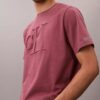T-shirt clássica com Monogram em relevo T-shirt clássica com Monogram em relevo