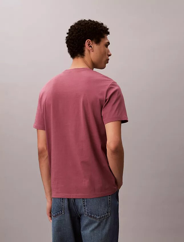 T-shirt clássica com Monogram em relevo T-shirt clássica com Monogram em relevo